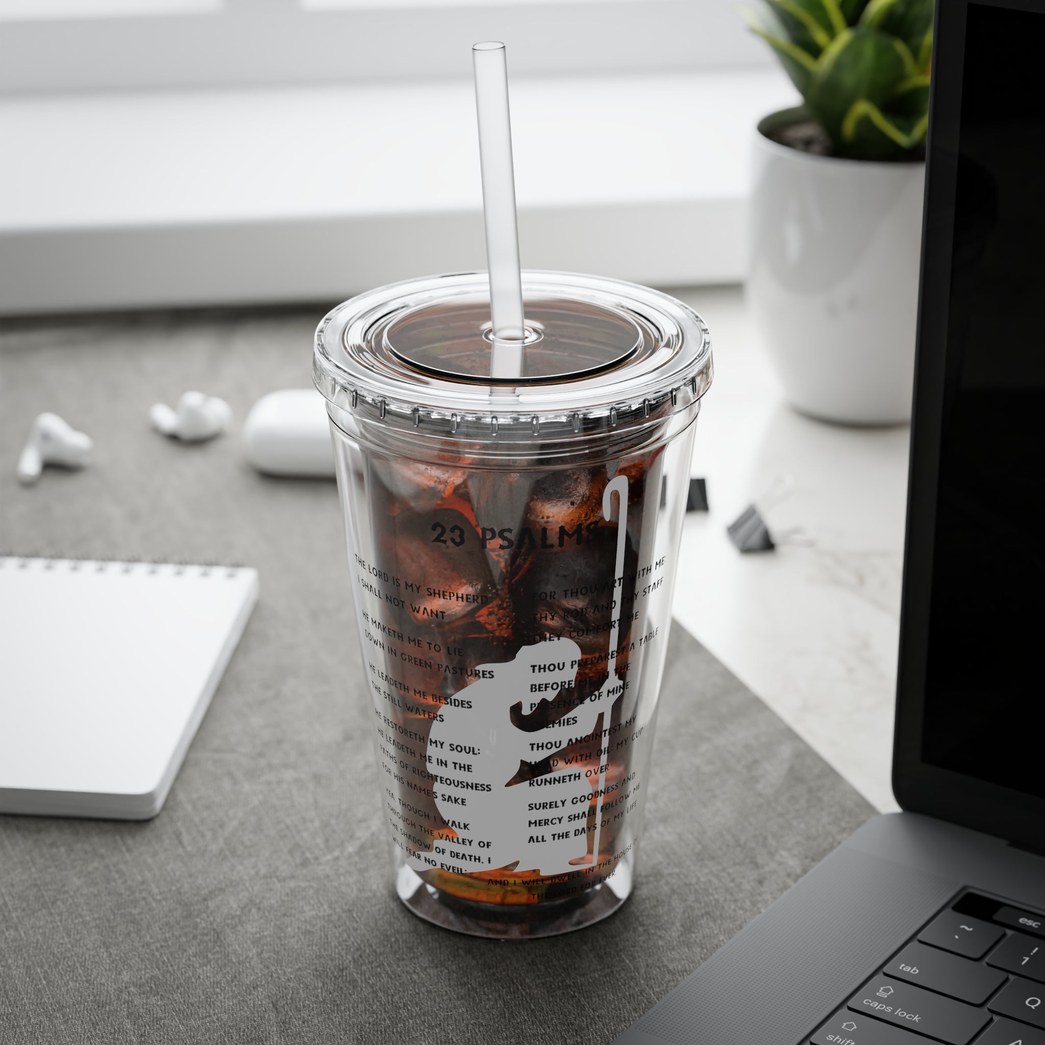 23 Psalms 16oz Tumbler with Straw