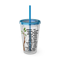 Characteristic Names of God 16oz Tumbler with Straw