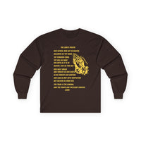 The Lord's Prayer Long Sleeve Tee - Gold