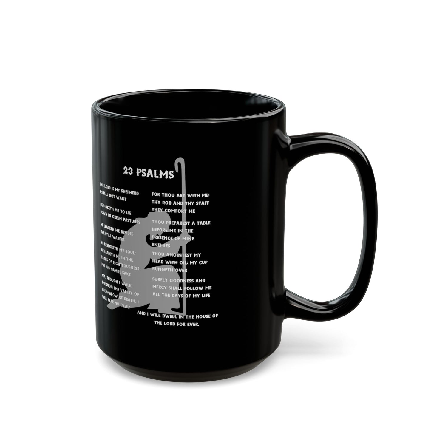 23 Psalms Black Coffee Mug — (11oz/15oz)