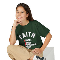 Forget About Impossible, Trust Him Youth Christian Tee