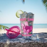 Breast Cancer Awareness 16oz Tumbler with Straw - Butterfly, Heart