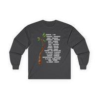 Characteristic Names of God Long Sleeve Tee - White
