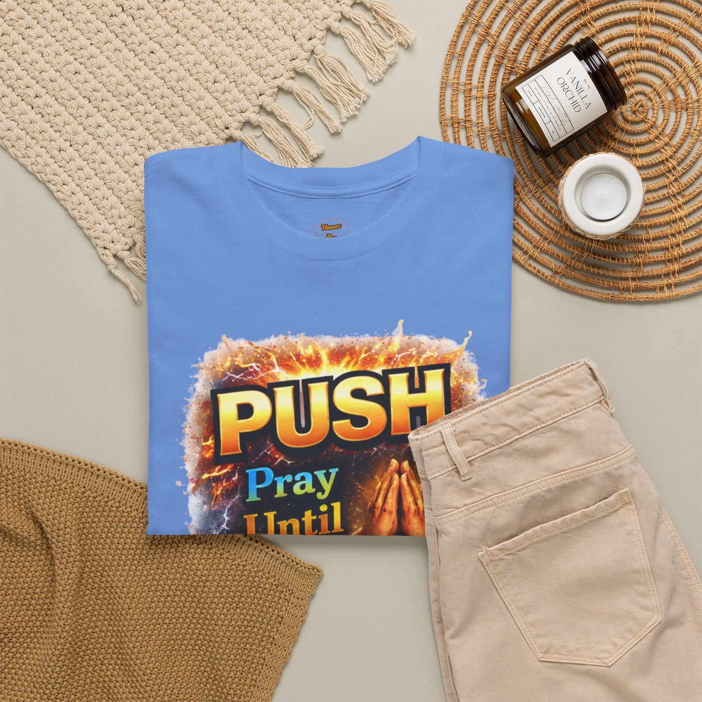 Push: Pray Until Something Happens T-Shirt — Bible 1