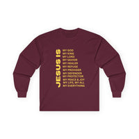 Christian JESUS IS Long Sleeve - Gold