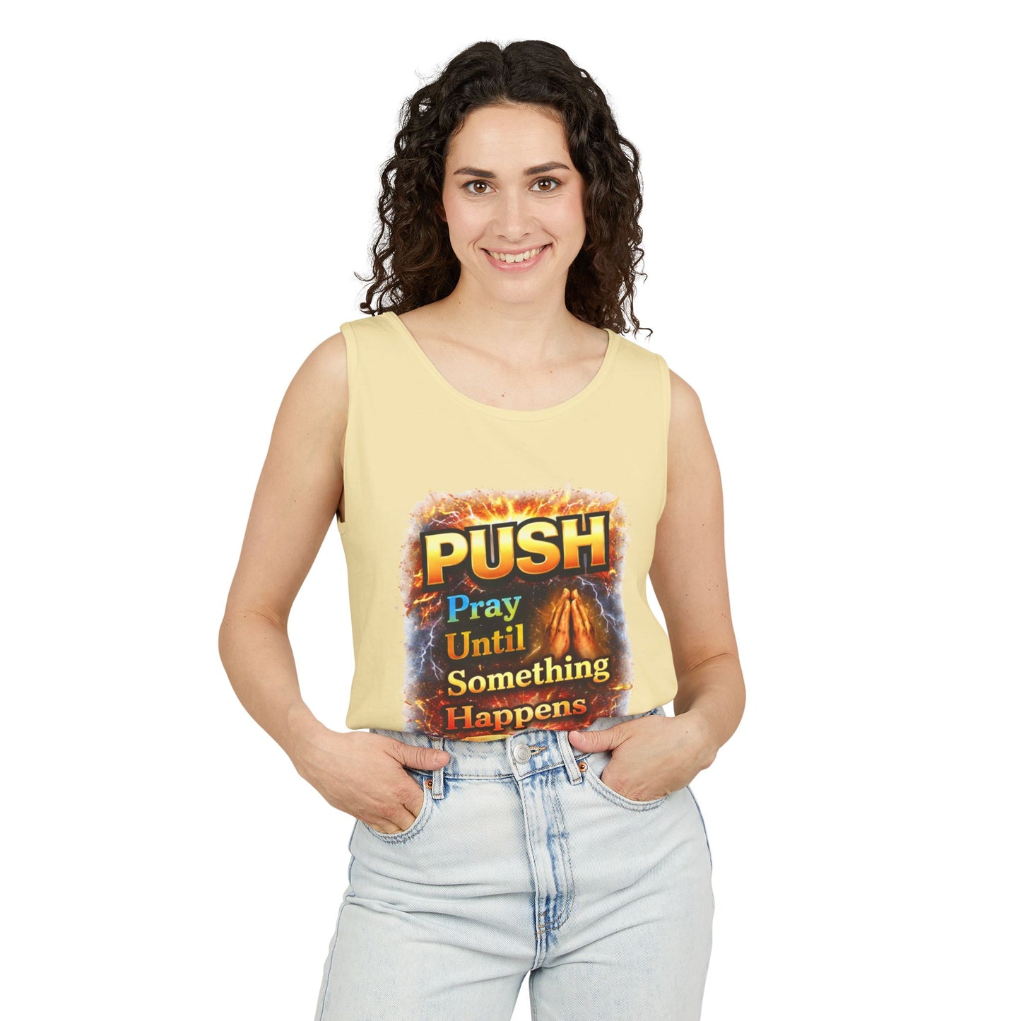 Push: Pray Until Something Happens Tank - Bible