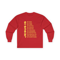 Christian JESUS IS Long Sleeve - Gold