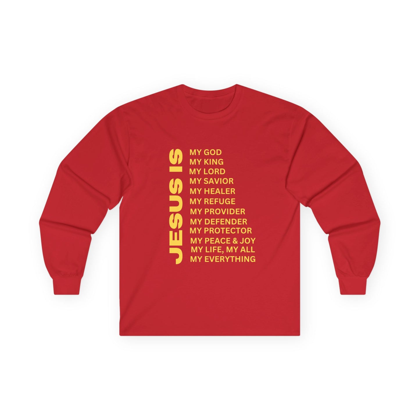 Christian JESUS IS Long Sleeve - Gold
