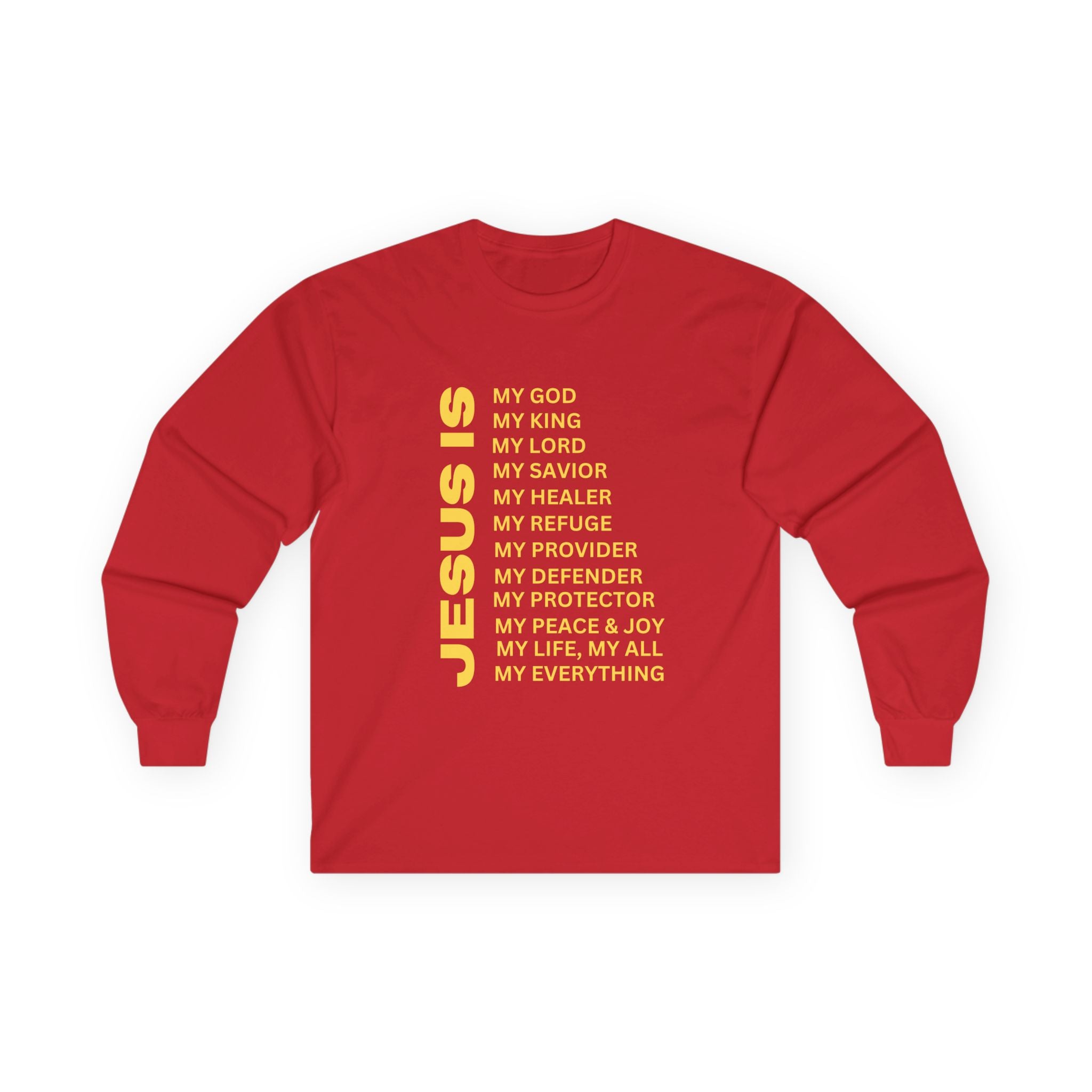 Christian JESUS IS Long Sleeve - Gold