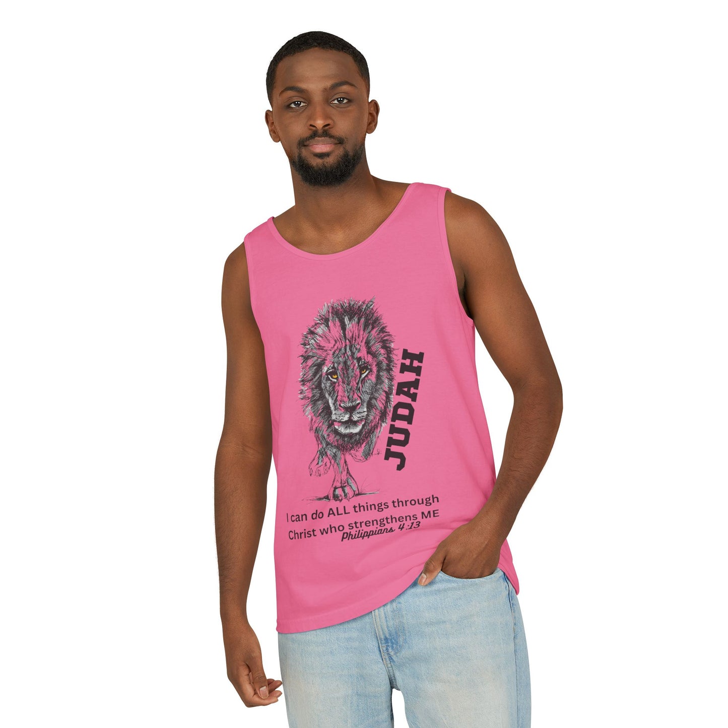Lion of Judah Tank Top - 'I Can Do All Things' Philippians 4:13
