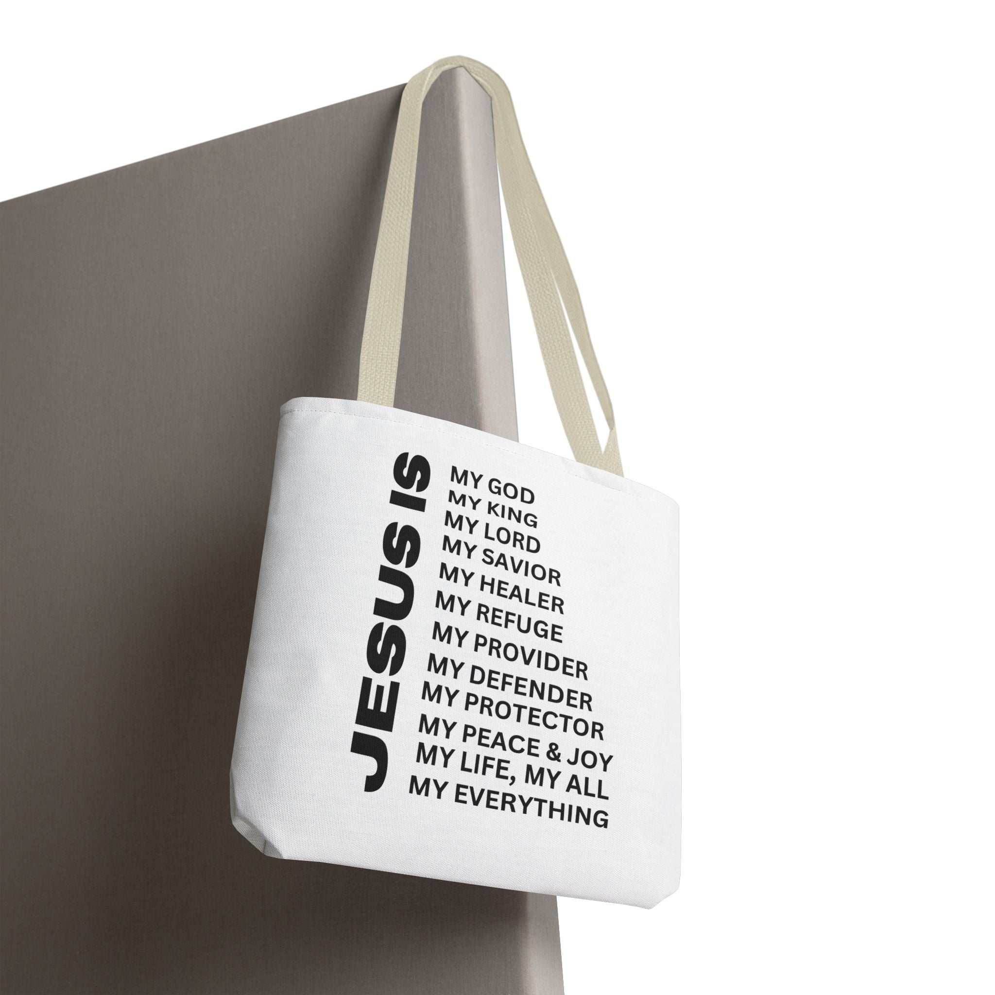 Christian JESUS IS Tote Bag - White