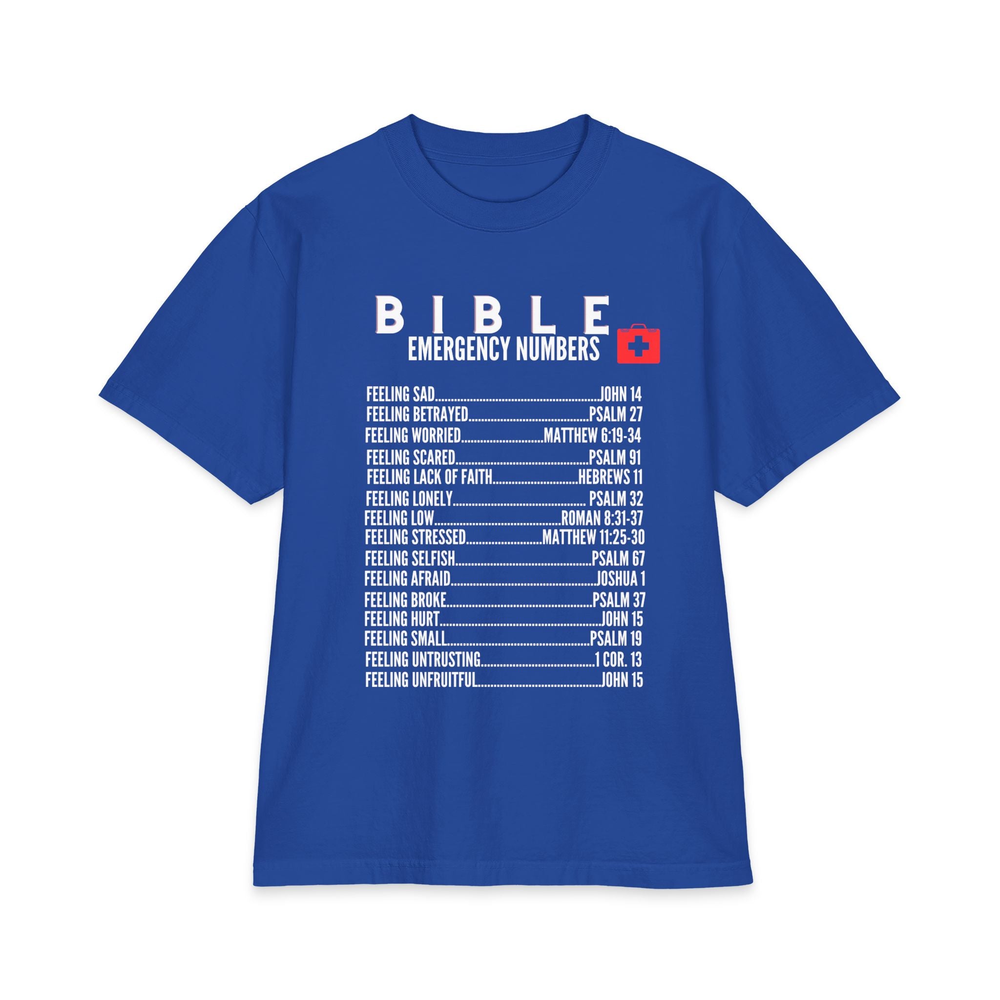 Bible Emergency T-shirt - 7X only - White