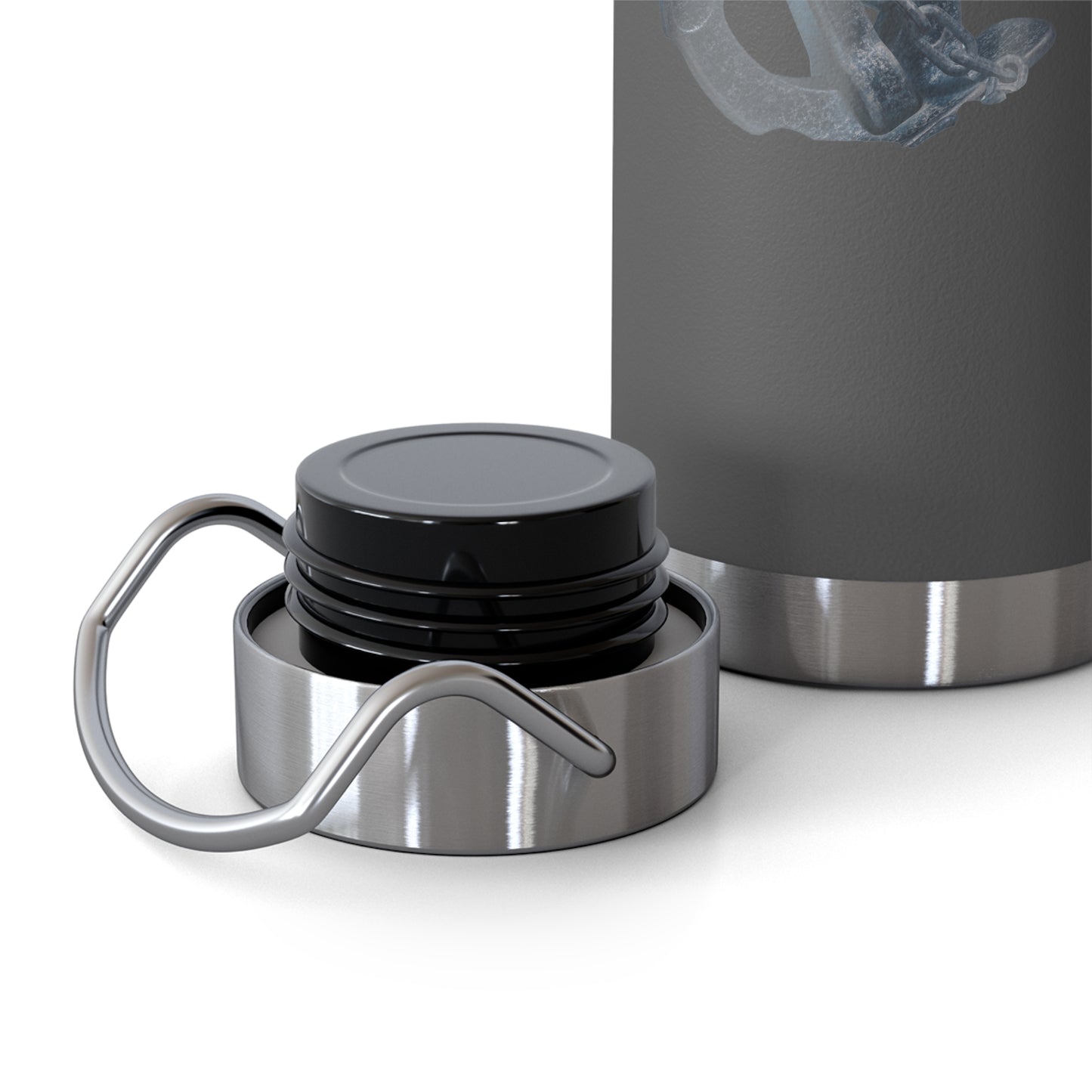 "Anchored in the Lord" 22oz Insulated Water Bottle — White
