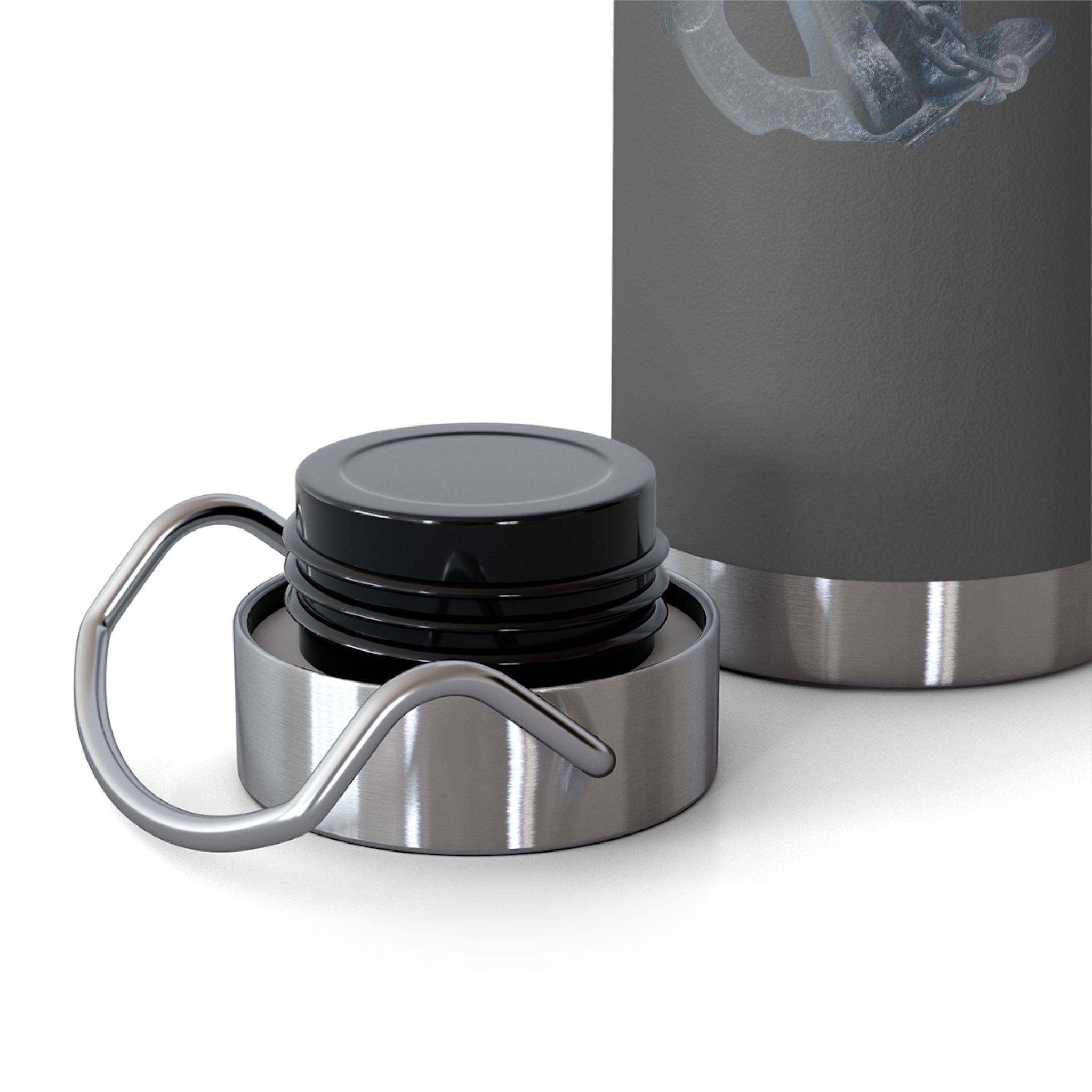 "Anchored in the Lord" 22oz Insulated Water Bottle — White