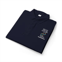 Don't Start and Stop Autism Polo - White