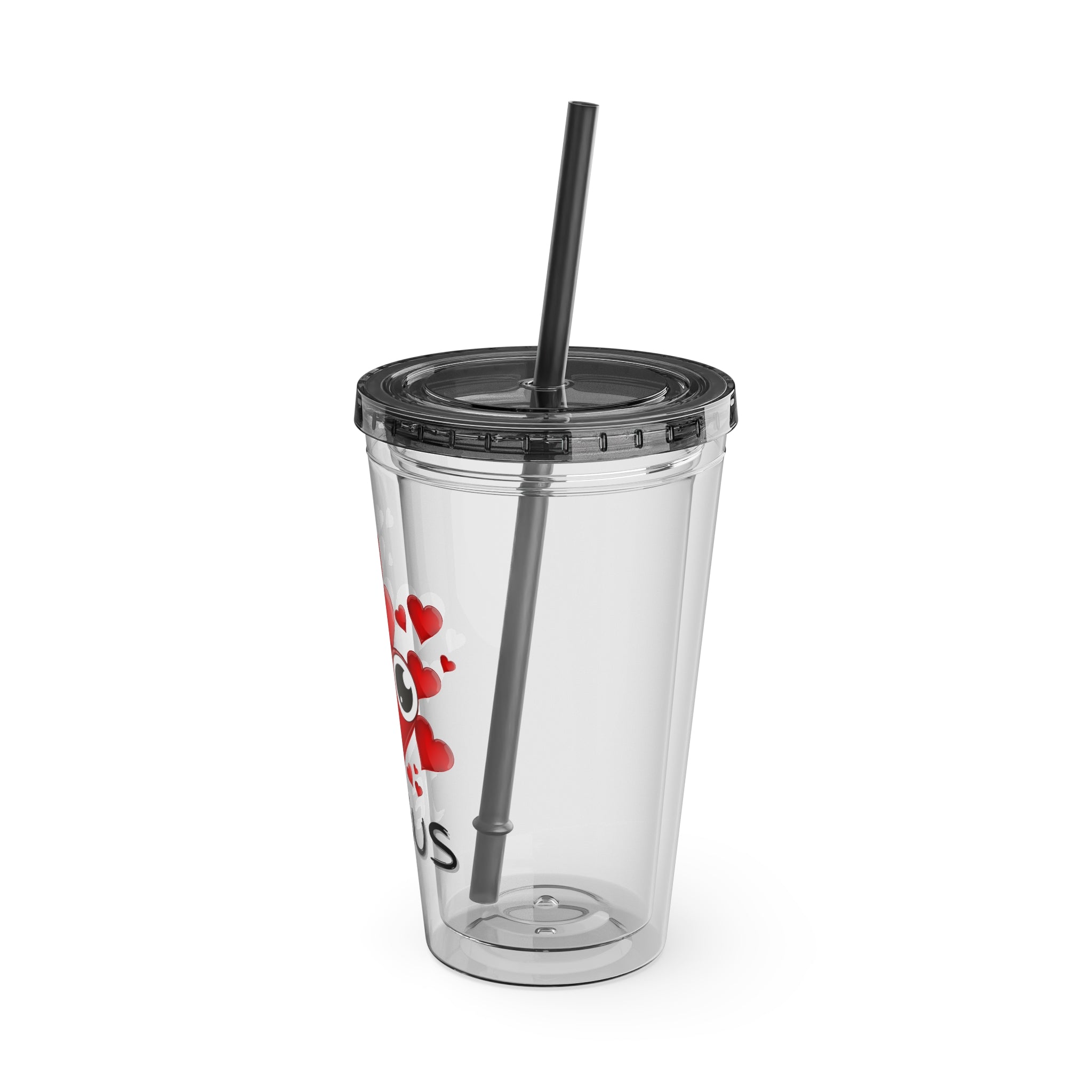 Jesus Heart Love 16oz Tumbler with Straw