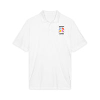 Autism Puzzle Piece Polo Shirt - Black
