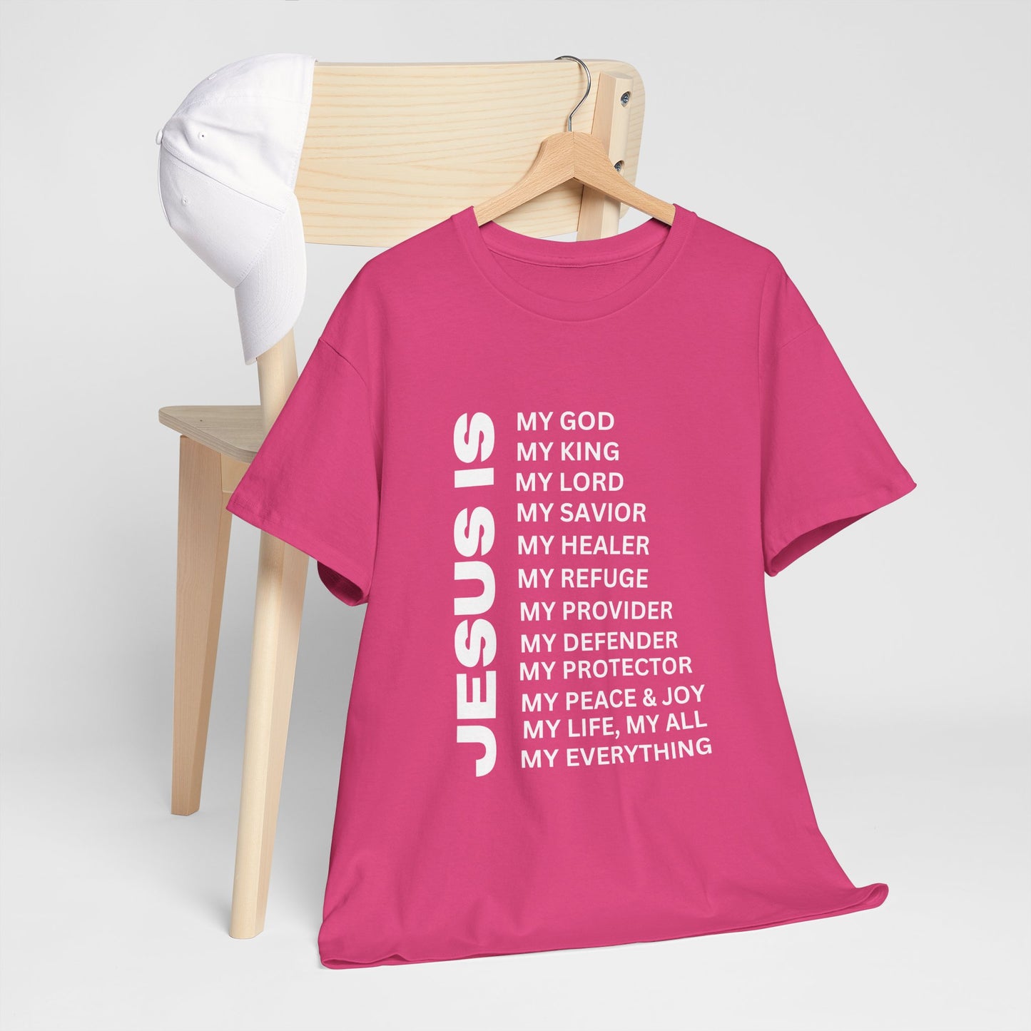 Christian JESUS IS T-shirt - White