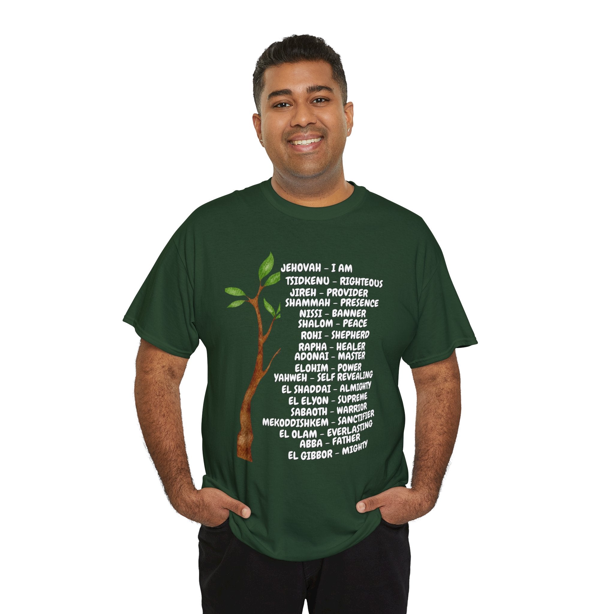 Characteristic Names of God T-Shirt - White