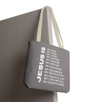 Christian JESUS IS Tote Bag - Grey