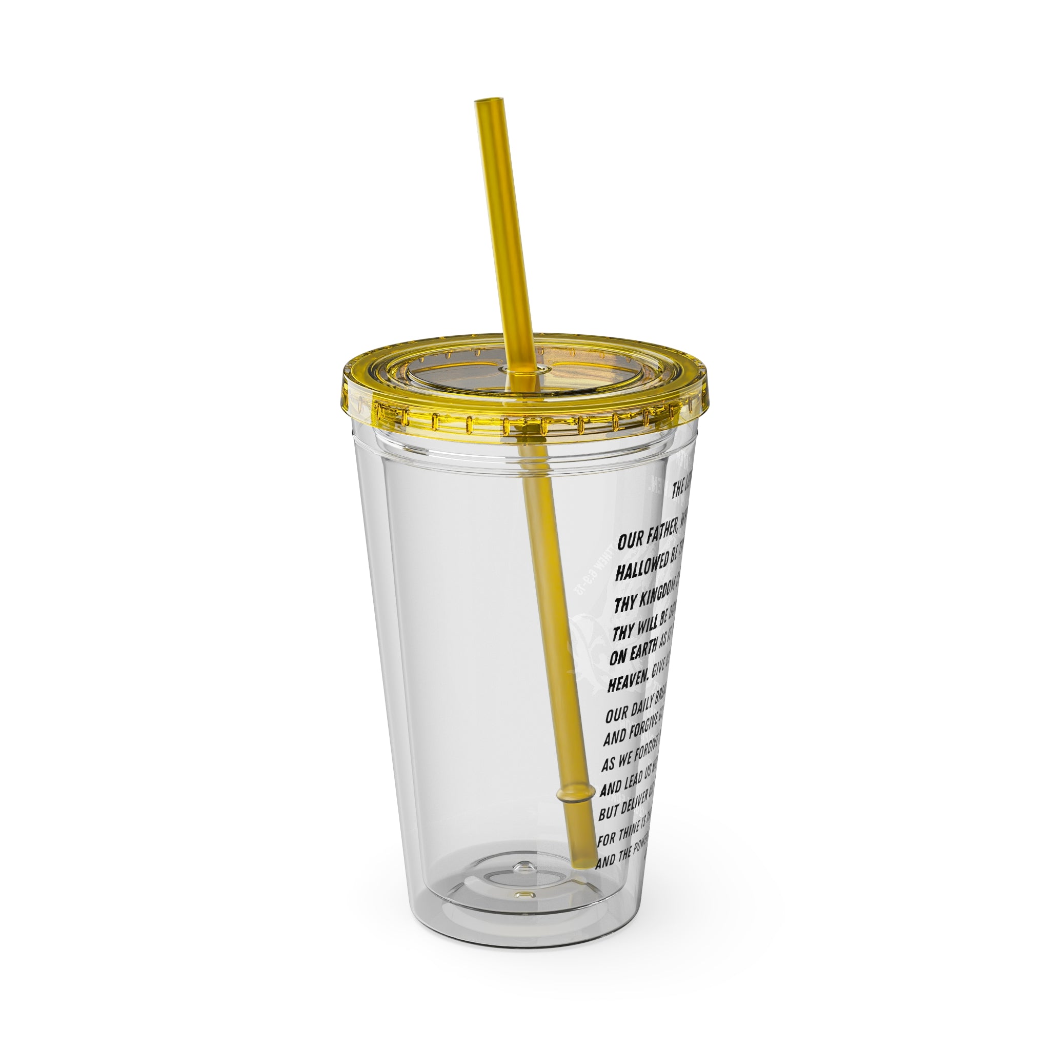 The Lord's Prayer 16oz Tumbler with Straw