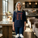 Bible Emergency Numbers Long Sleeve Tee - Orange