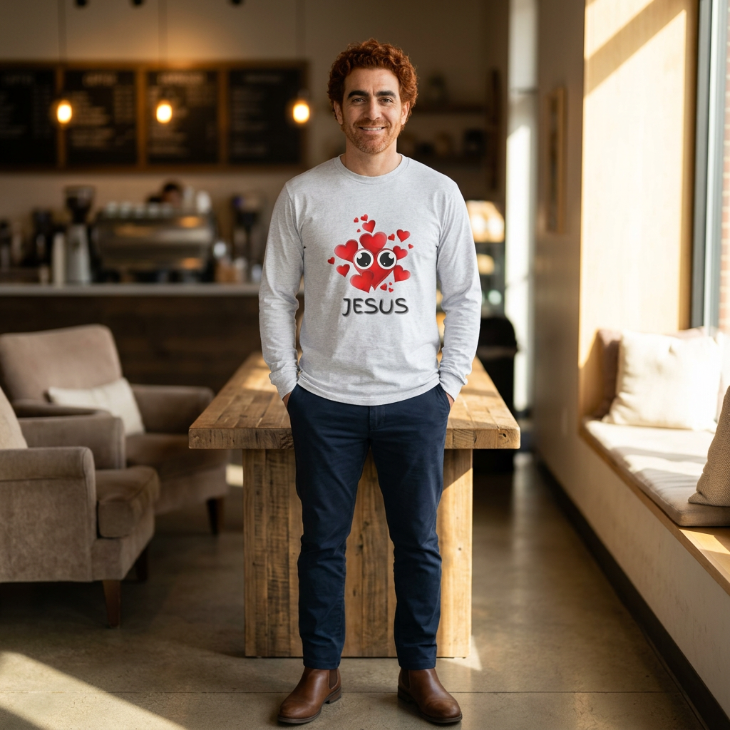 Eye Love Jesus Long-Sleeve - Black