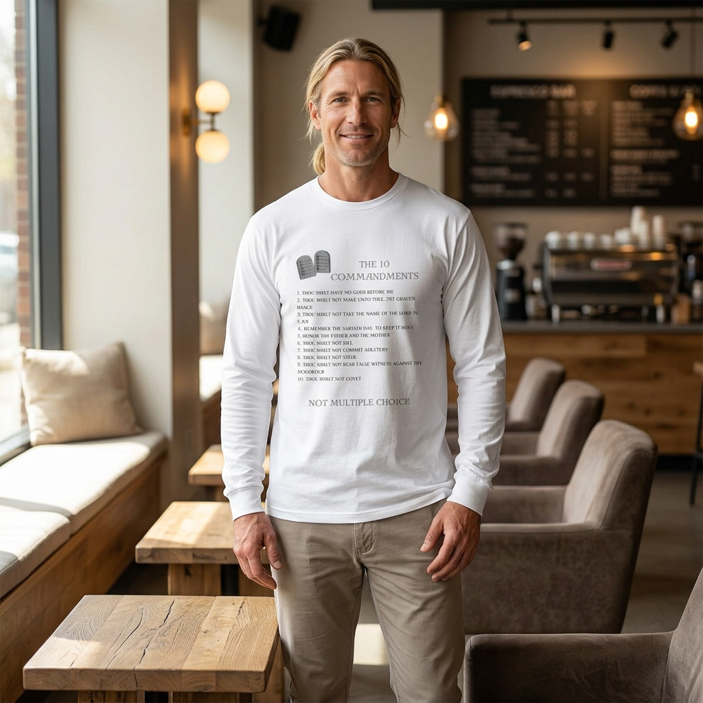 10 Commandments Long Sleeve - Black