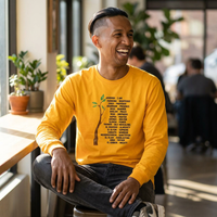 Characteristic Names of God Long Sleeve Tee - Black