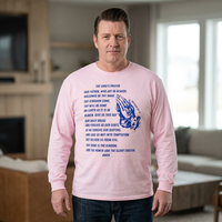 The Lord's Prayer Long Sleeve Tee - Blue