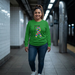 Autism Puzzle Ribbon Long Sleeve Tee — Blk