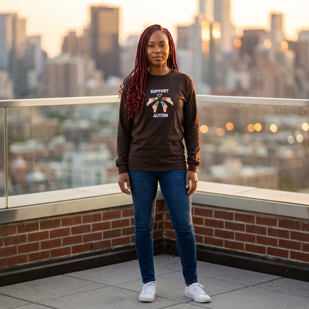 Puzzle Piece Hands Awareness Shirt - White