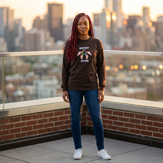 Puzzle Piece Hands Awareness Shirt - White