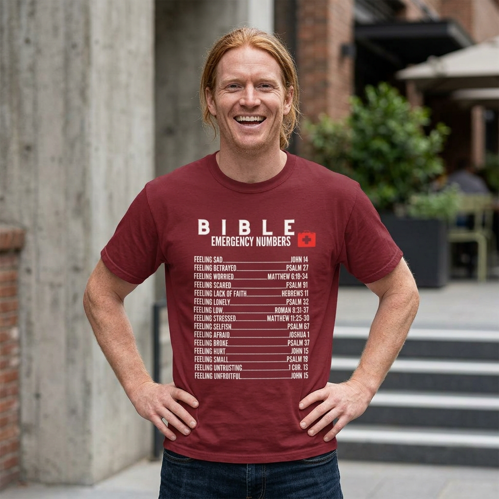 Bible Emergency T-shirt - 7X only - White