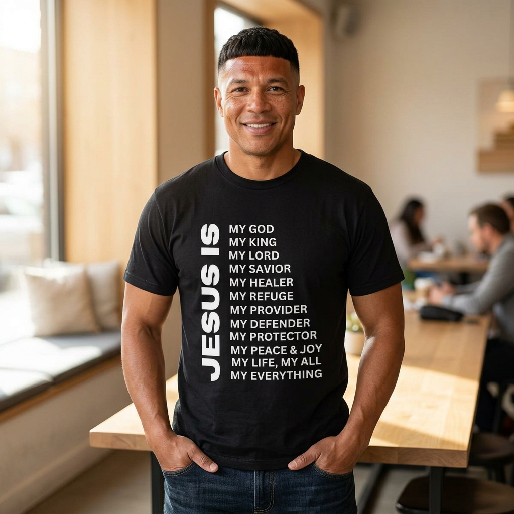 Christian JESUS IS T-shirt - 7X only - White