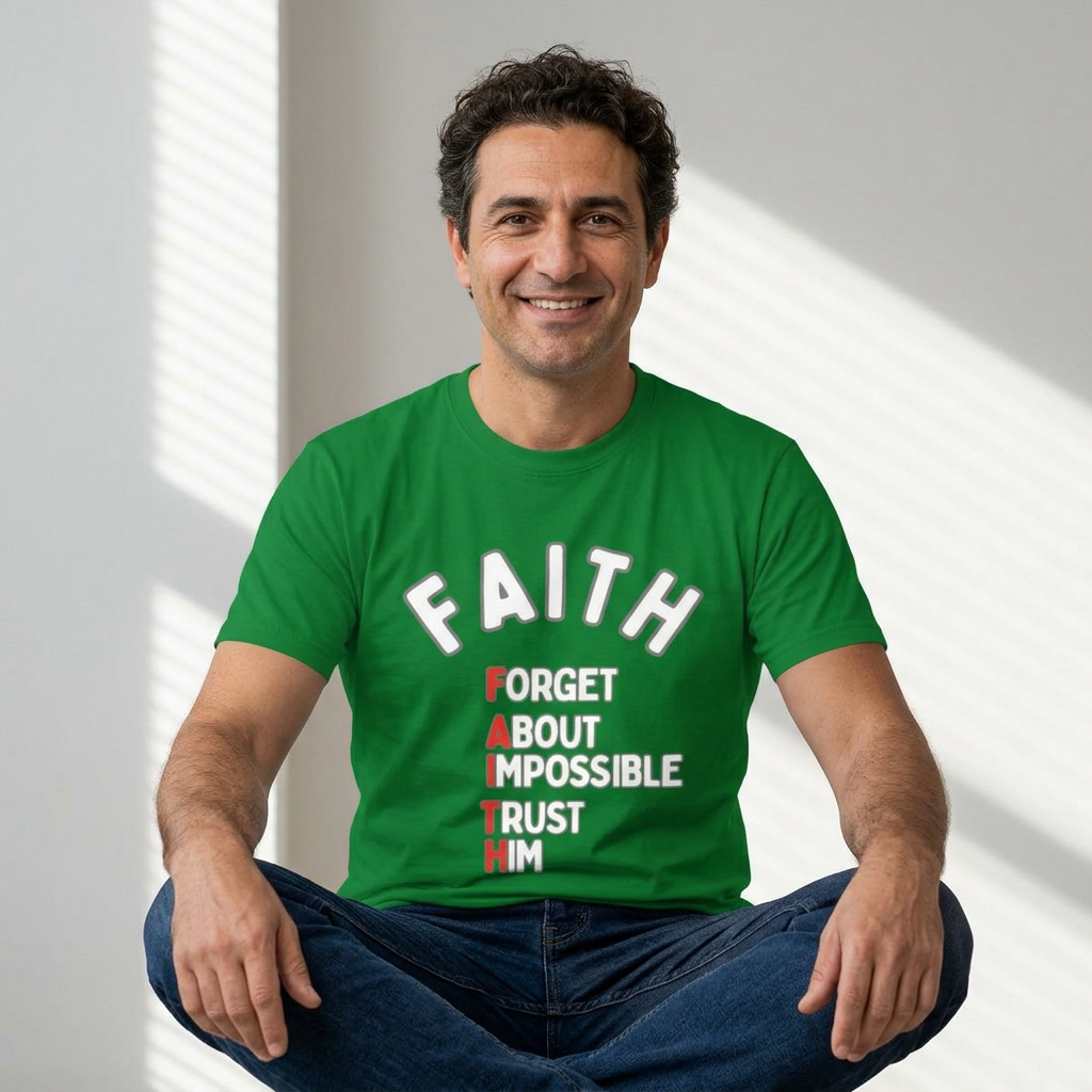 Faith T-Shirt - "Forget About Impossible, Trust Him" - 7X only