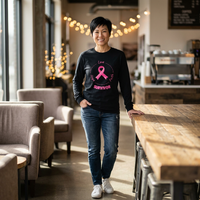 Breast Cancer Survivor Long Sleeve Tee — Pink Ribbon “Survivor”