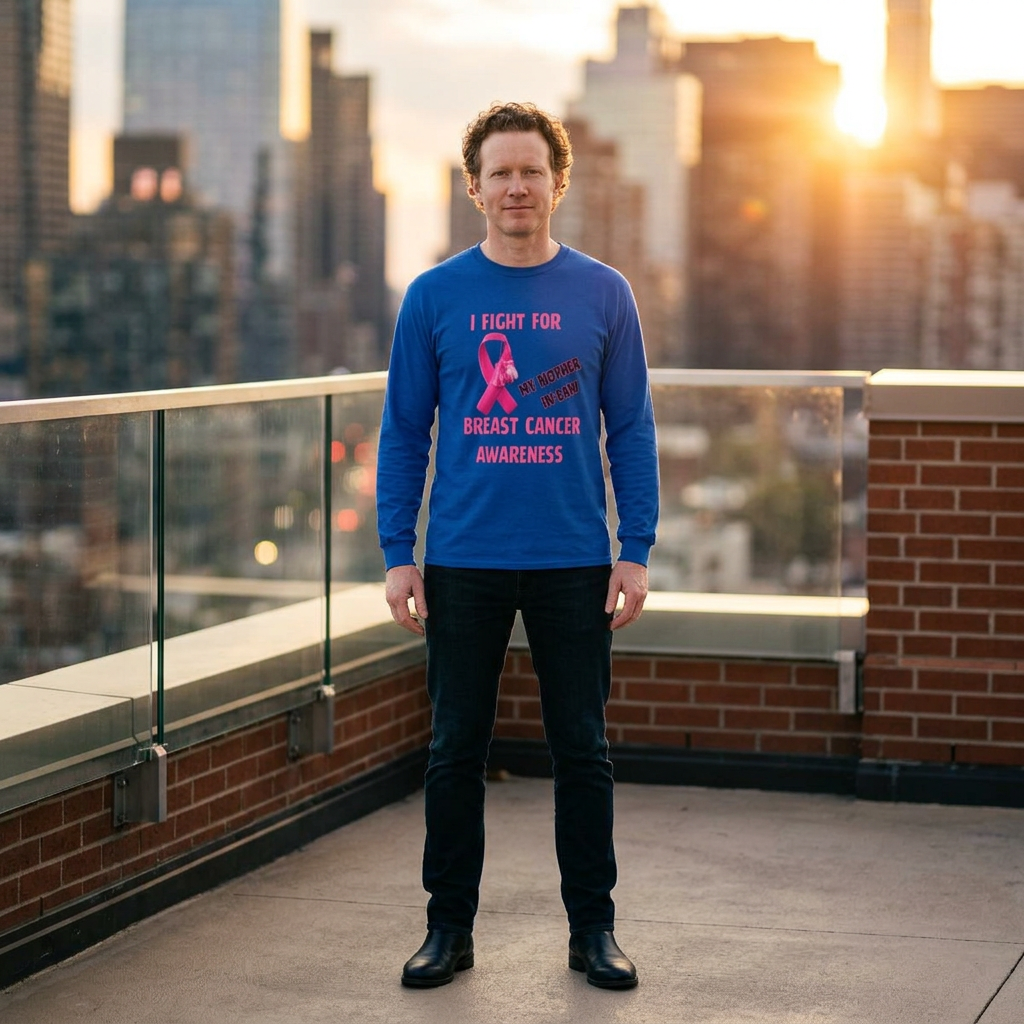 "I Fight For My Mother In-Law" Long sleeve T-shirt