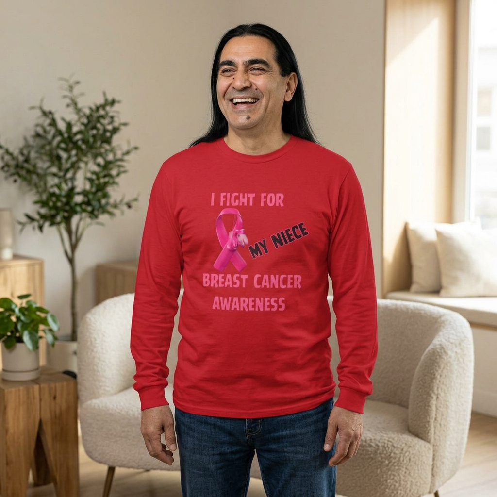 "I Fight For My Neice" Long Sleeve T-Shirt