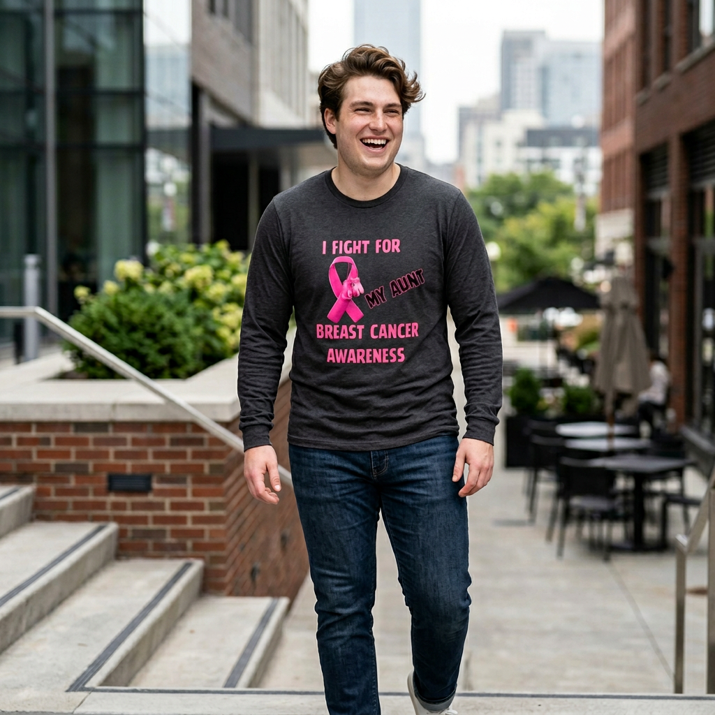 "I Fight For My Aunt" Long Sleeve T-Shirt