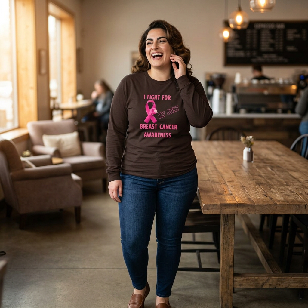 "I Fight For My Aunt" Long Sleeve T-Shirt