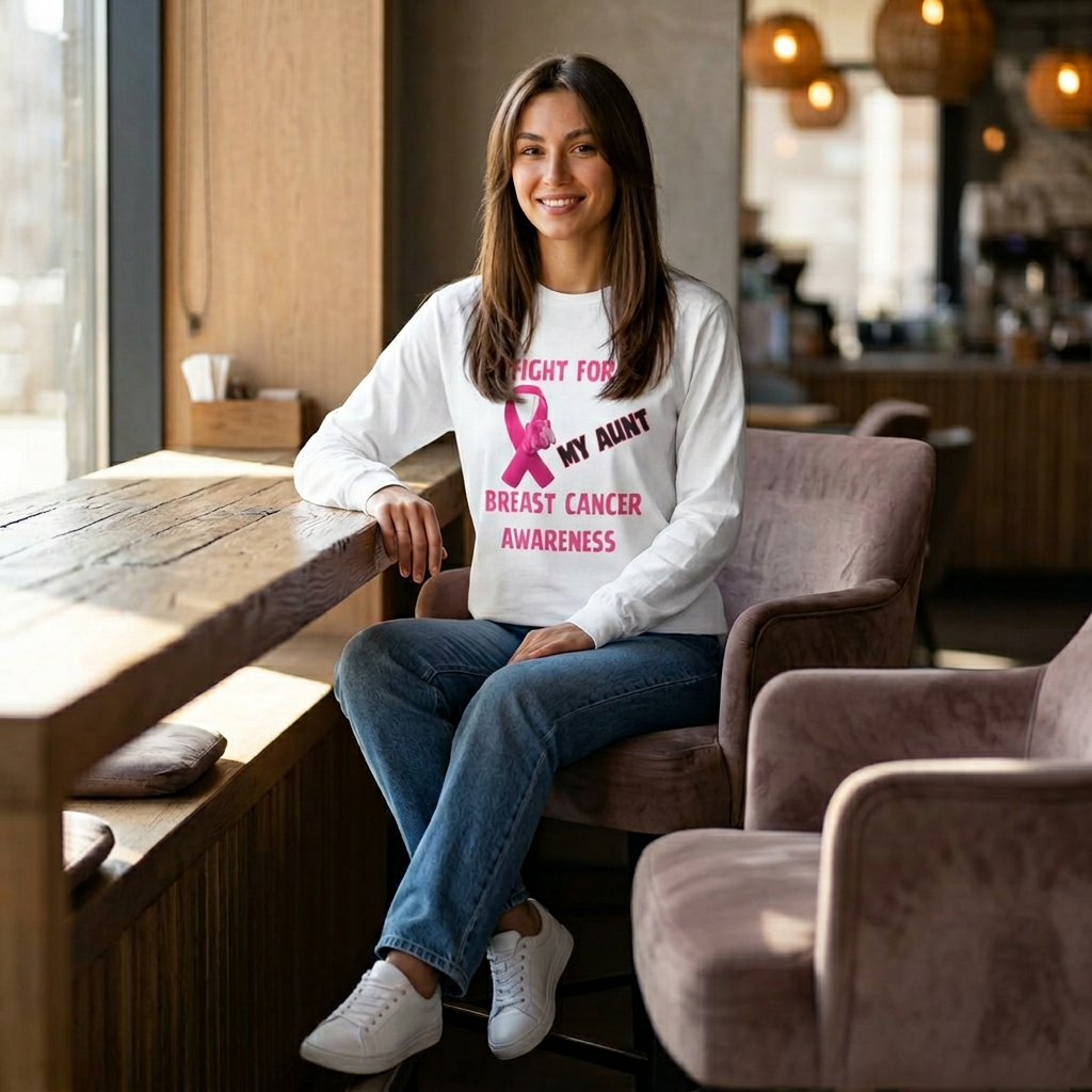 "I Fight For My Aunt" Long Sleeve T-Shirt