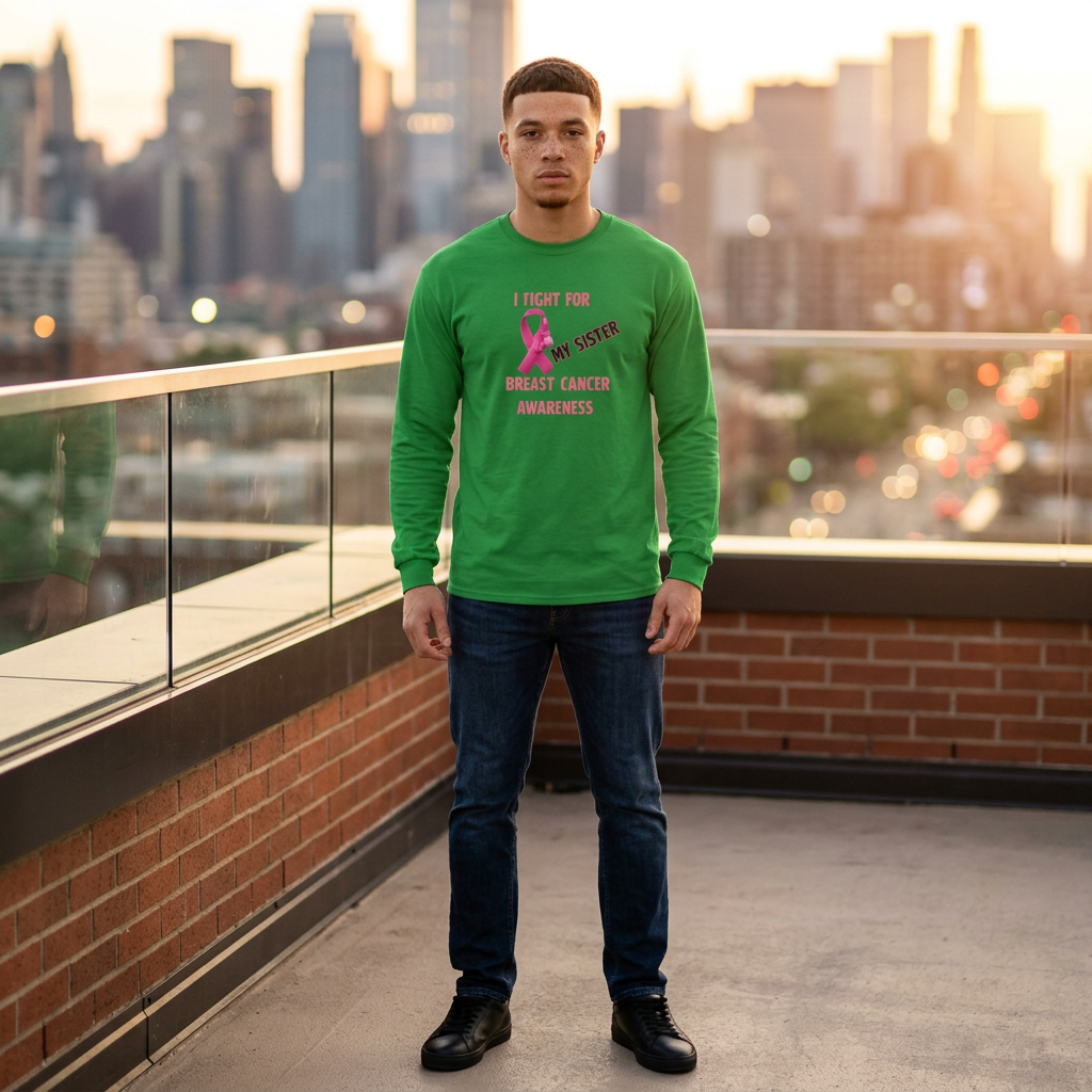"I Fight For My Sister" Long Sleeve T-Shirt