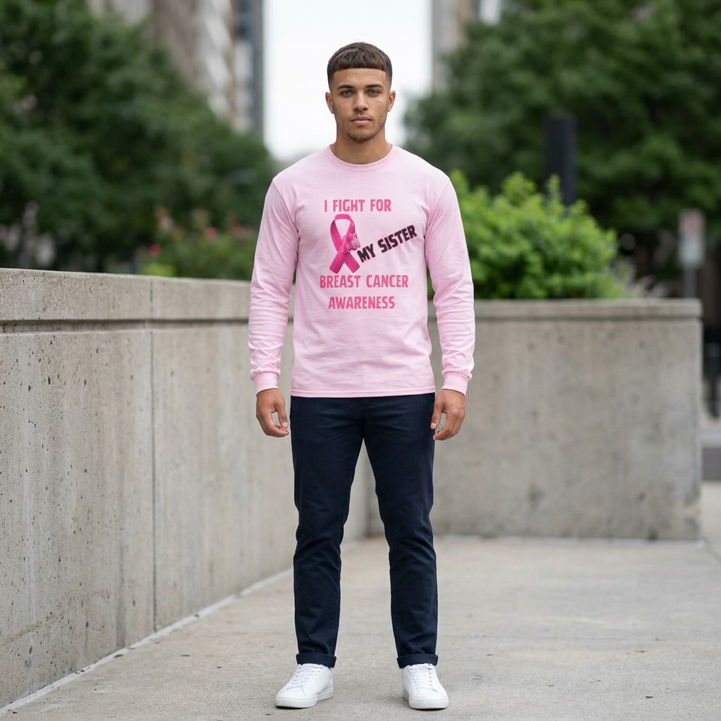 "I Fight For My Sister" Long Sleeve T-Shirt