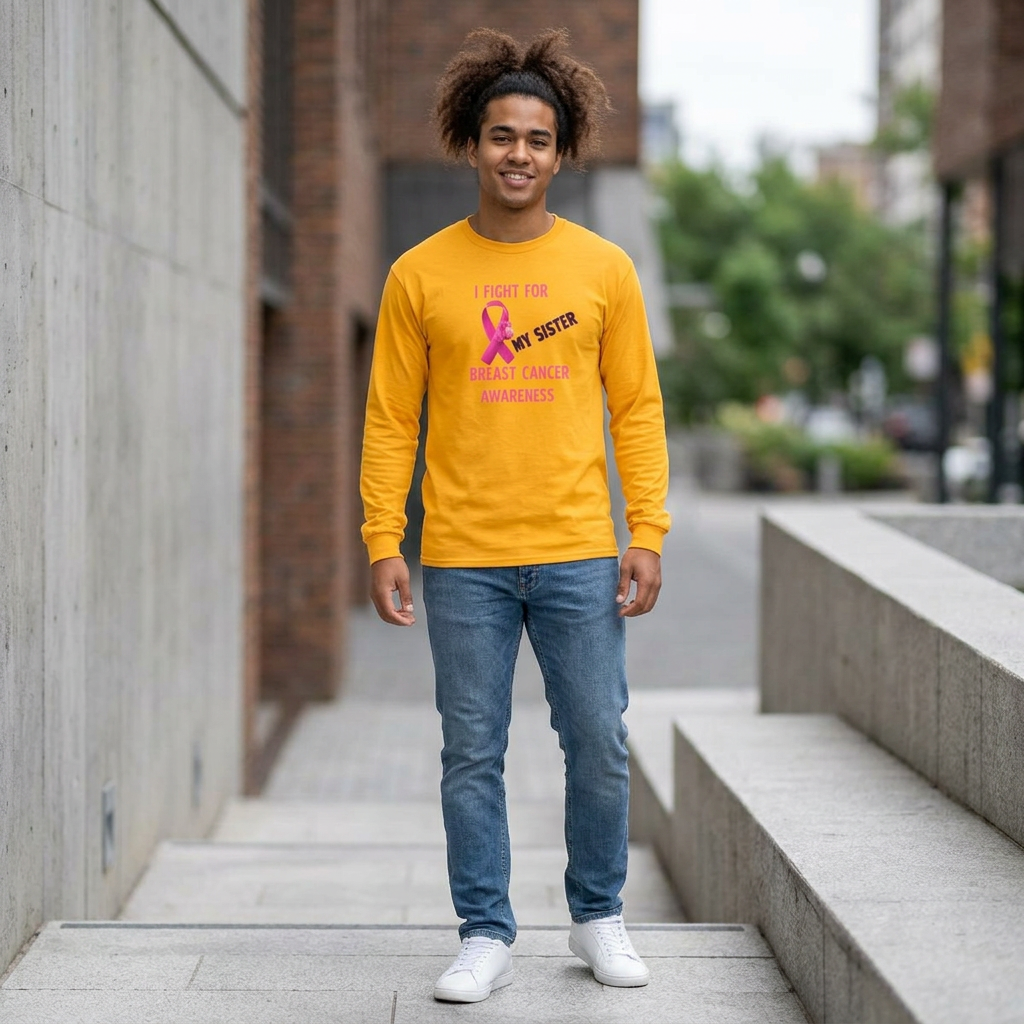 "I Fight For My Sister" Long Sleeve T-Shirt