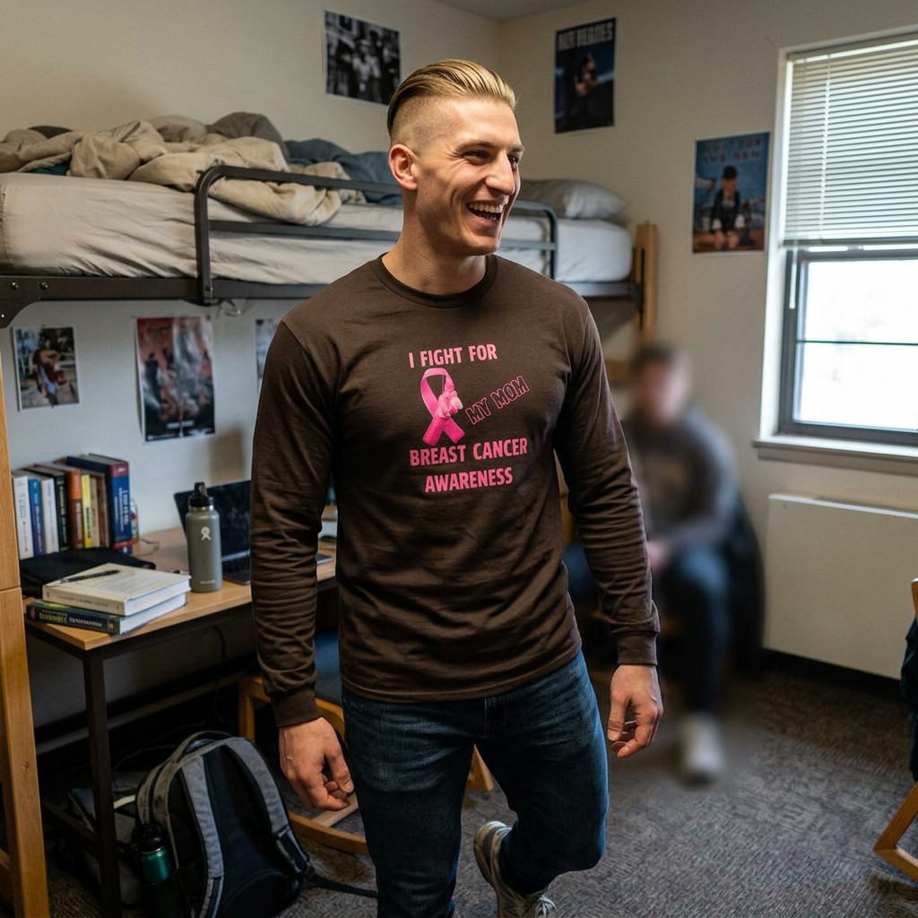 "I Fight For My Mom" Long Sleeve T-Shirt