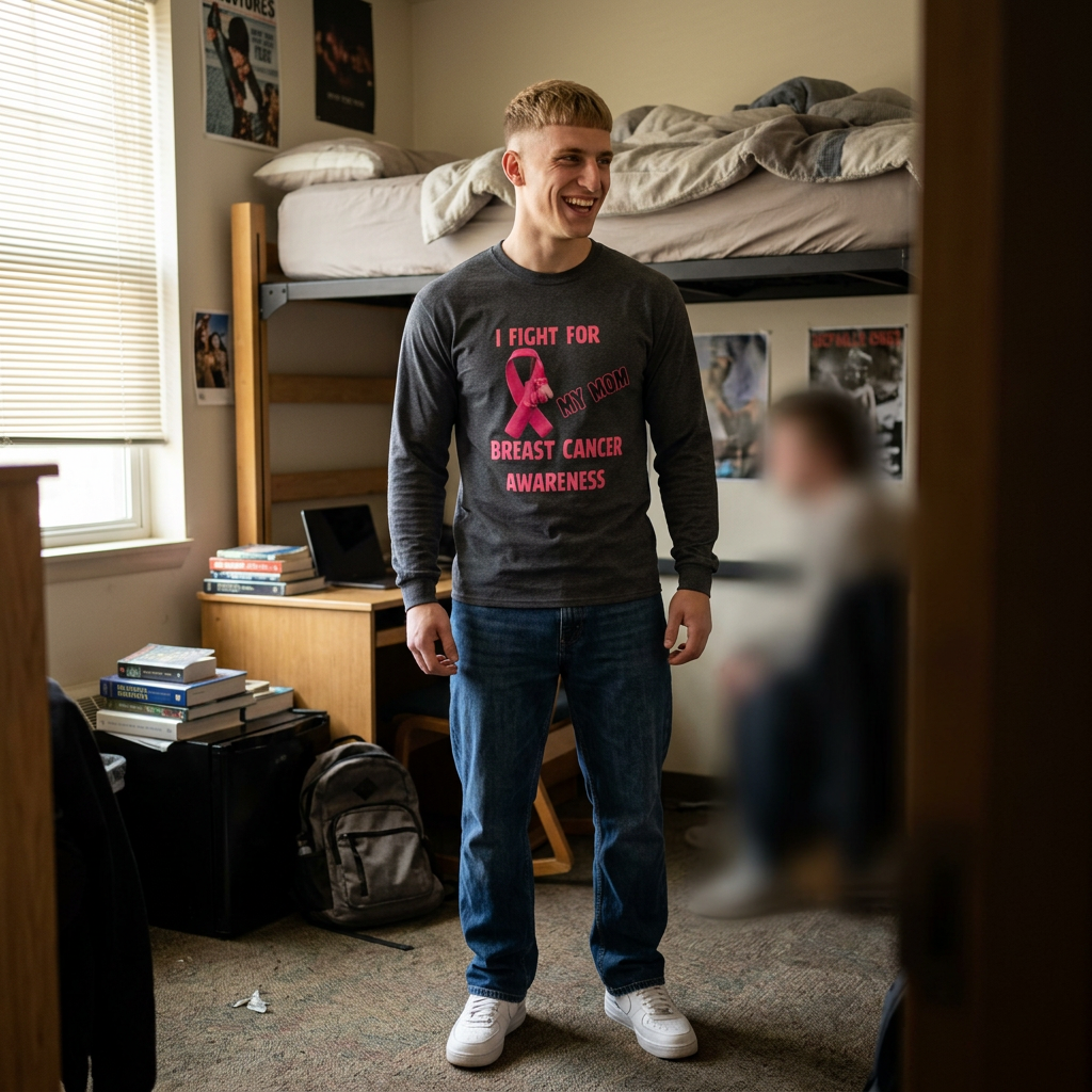 "I Fight For My Mom" Long Sleeve T-Shirt