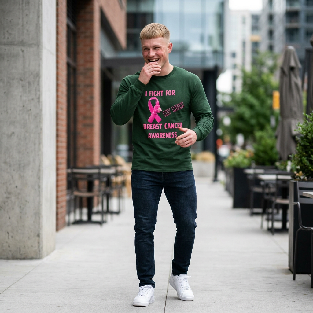"I Fight For My Mom" Long Sleeve T-Shirt
