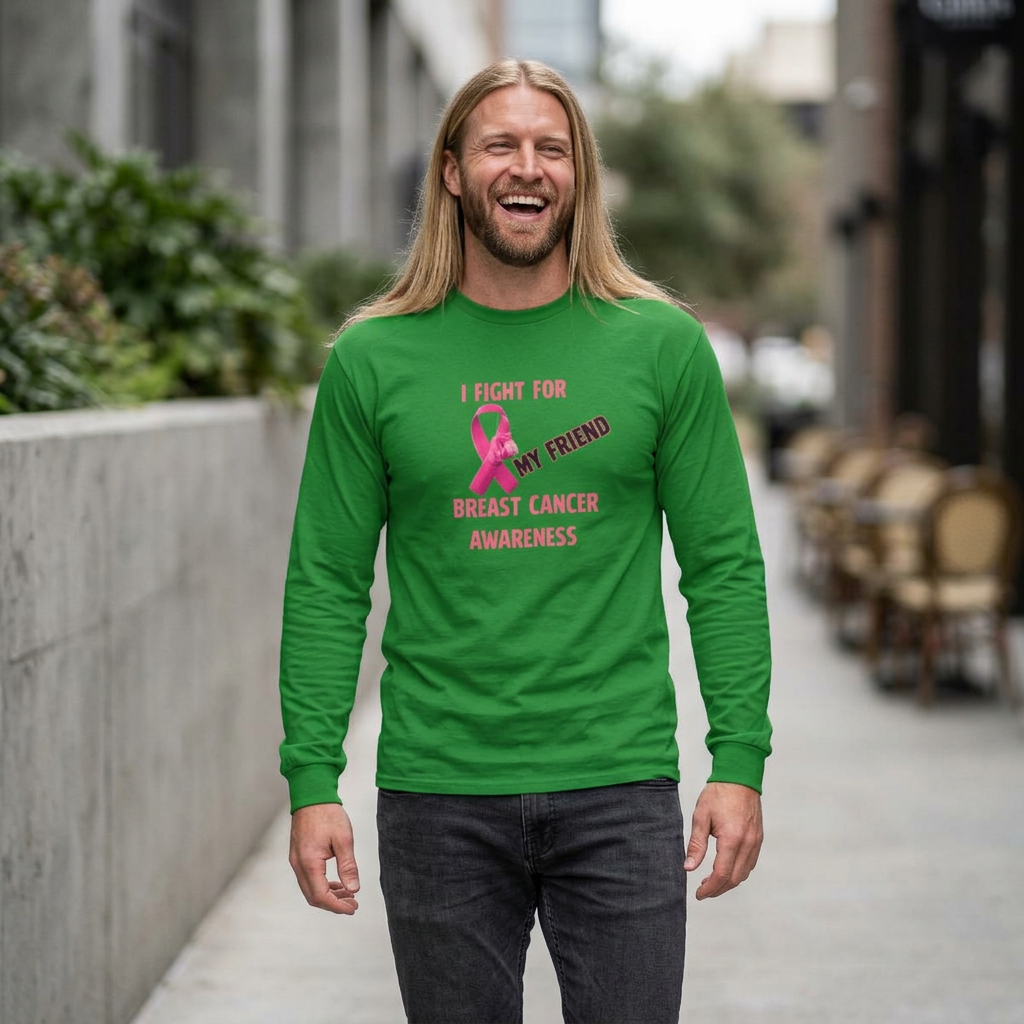 "I Fight For My Friend" Long Sleeve T-Shirt