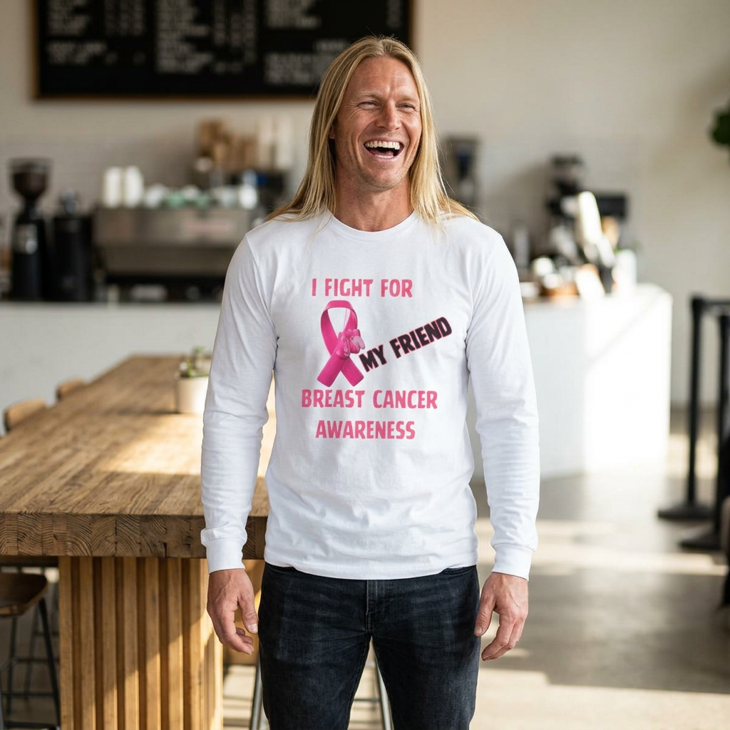 "I Fight For My Friend" Long Sleeve T-Shirt